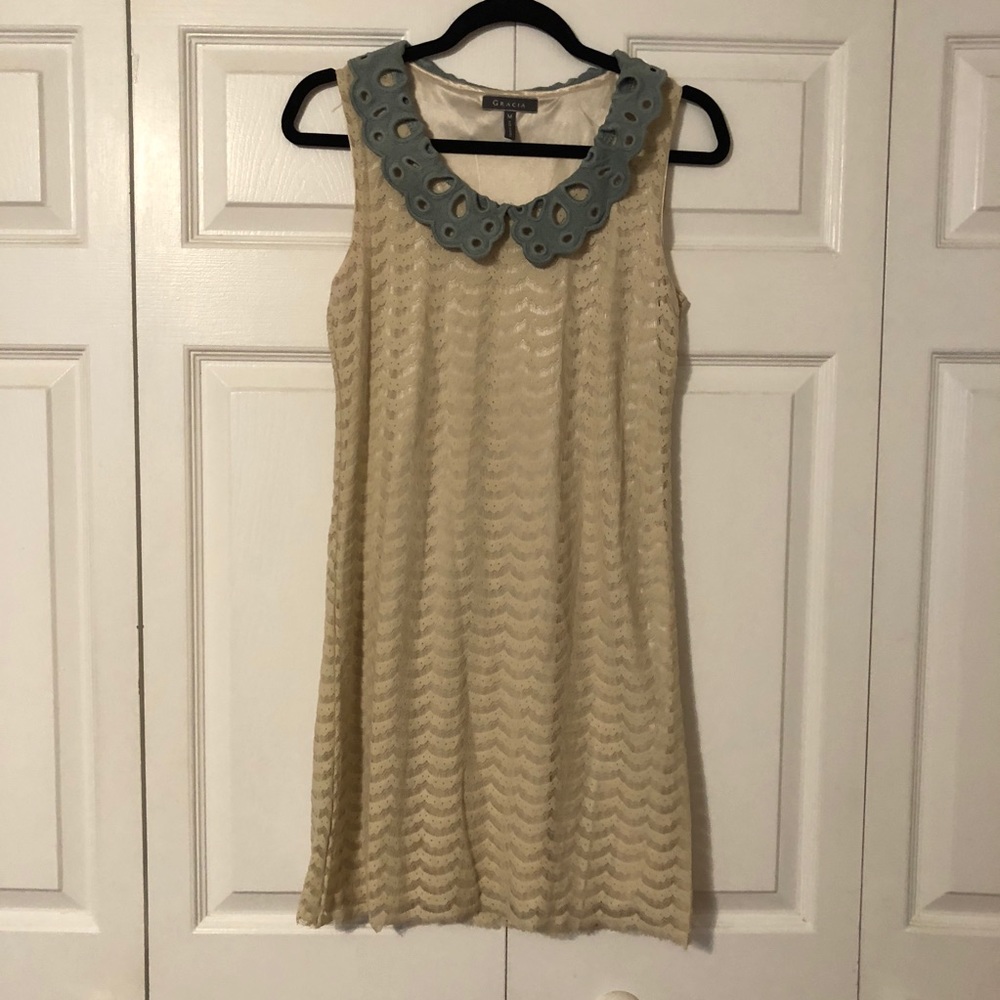 Adorable ModCloth Lace Dress with Collar